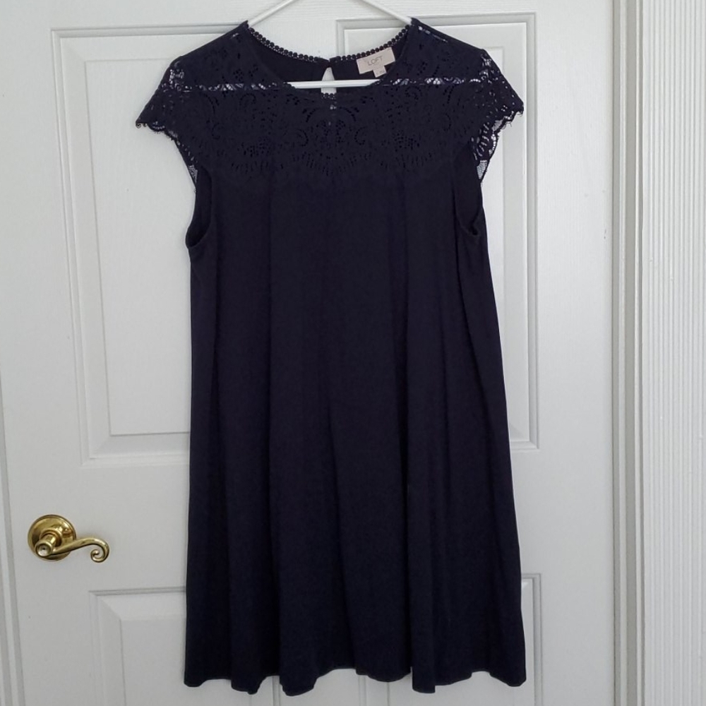 Loft Navy Dress